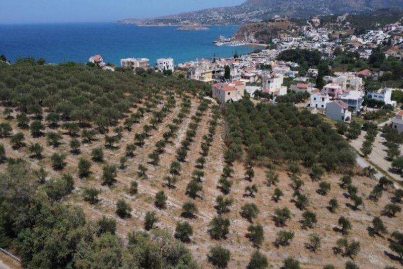 Kalyves Kreta, Kalyves: Weitläufiges Grundstück mit Meerblick zu verkaufen Grundstück kaufen